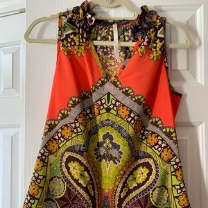ReneeC Colorful Sleeveless Blouse
